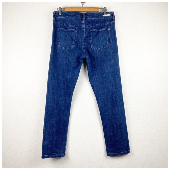 Anthropologie Pilcro Slim Boyfriend Jeans With Sequin Flowers Size 28 - Picture 4 of 11